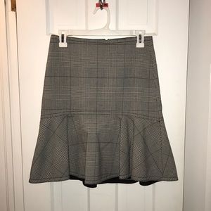 Ann Taylor *WORN ONCE* Midi Mermaid Ruffle Skirt